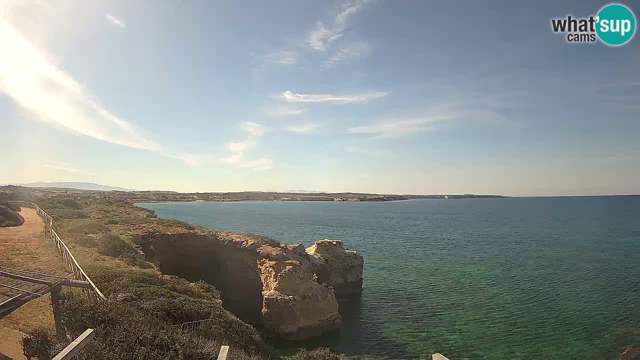 Live Webcam Putzu Idu beach – Arco di S’Architteddu – Oristano livecam Cerdeña – Italia