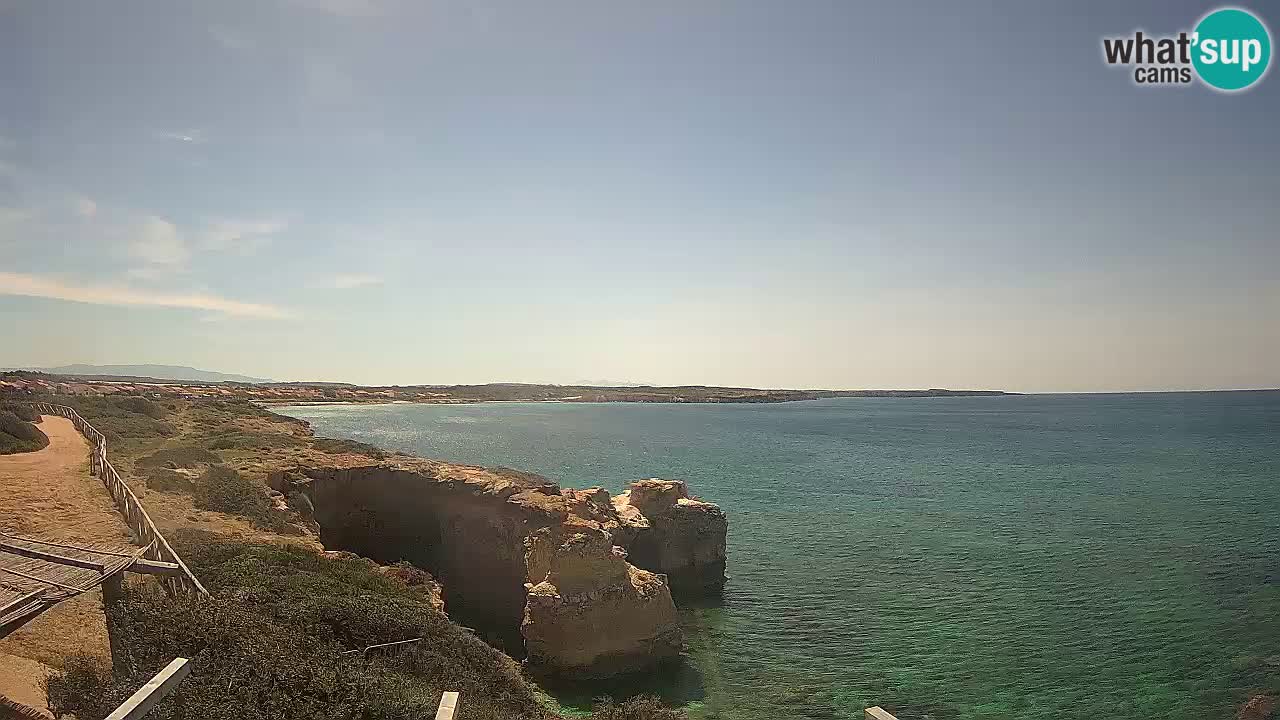 Live Webcam Putzu Idu beach – Arco di S’Architteddu – Oristano livecam Cerdeña – Italia