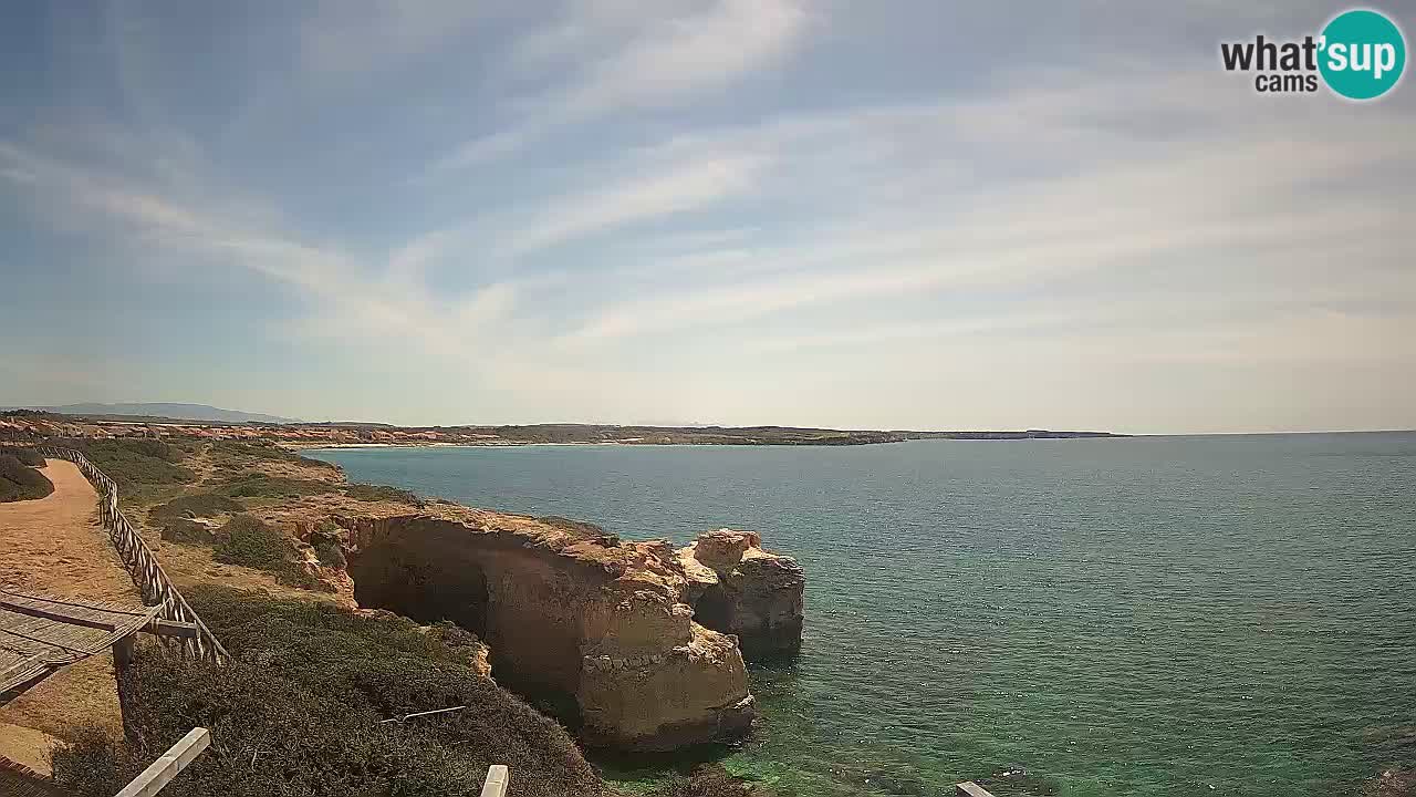 Live Webcam Putzu Idu Strand – Arco di S’Architteddu – Oristano livecam Sardinien – Italien