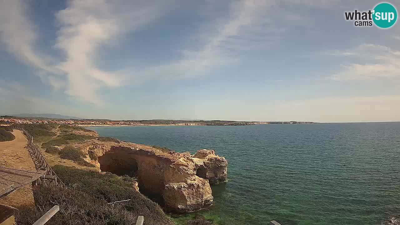 Live Webcam Putzu Idu beach – Arco di S’Architteddu – Oristano livecam Sardinia – Italy