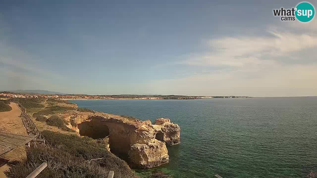 Live Webcam Putzu Idu beach – Arco di S’Architteddu – Oristano livecam Sardinia – Italy
