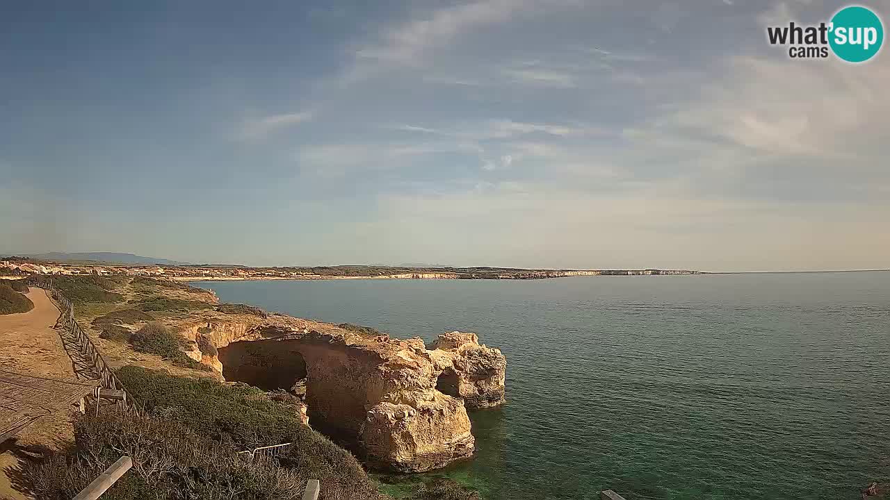 Live Webcam Putzu Idu beach – Arco di S’Architteddu – Oristano livecam Sardinia – Italy