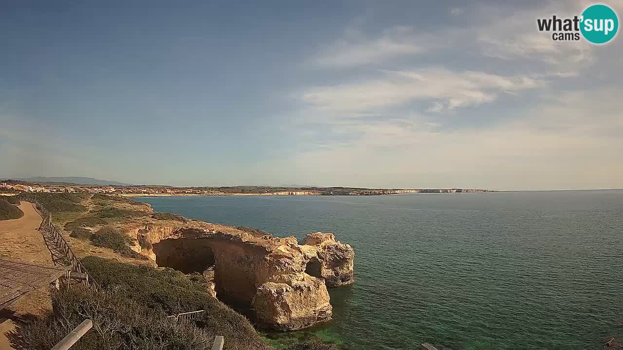 Live Webcam Putzu Idu Strand – Arco di S’Architteddu – Oristano livecam Sardinien – Italien
