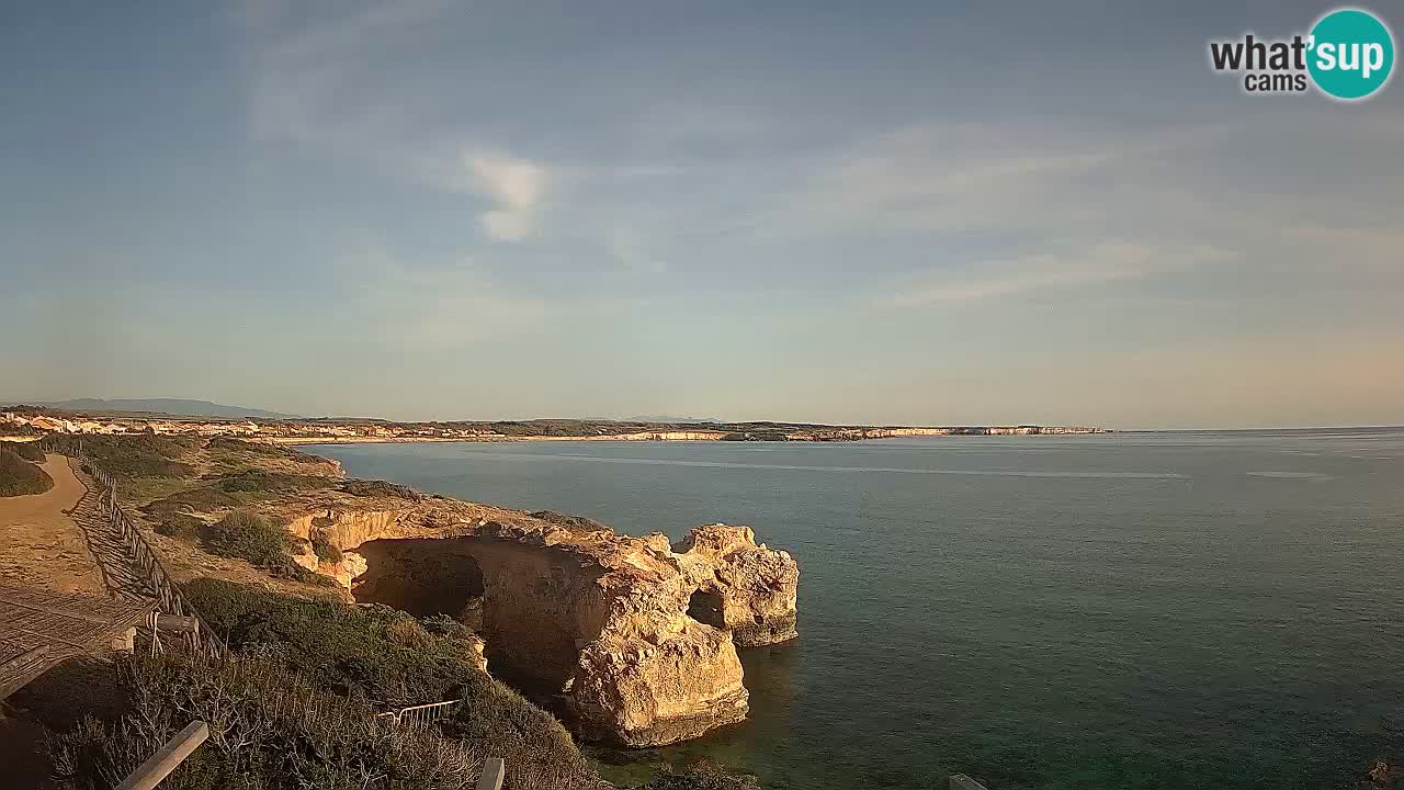 Live Webcam Putzu Idu Strand – Arco di S’Architteddu – Oristano livecam Sardinien – Italien