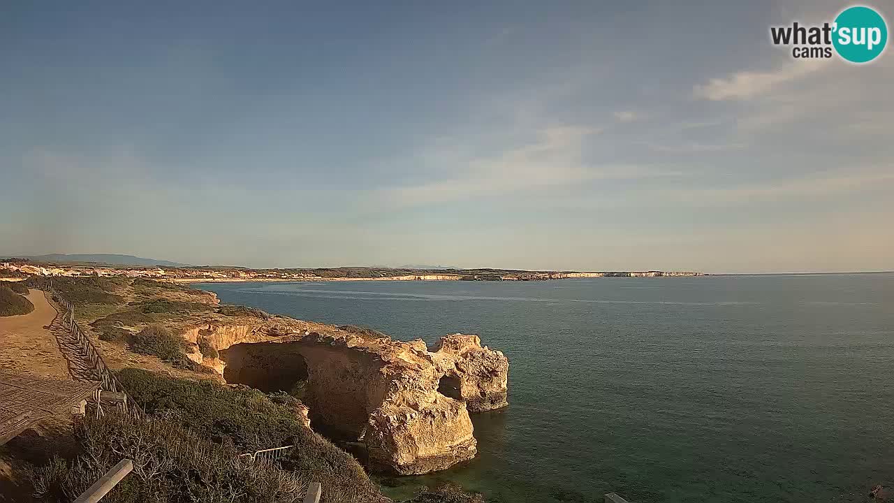 Live Webcam Putzu Idu Strand – Arco di S’Architteddu – Oristano livecam Sardinien – Italien