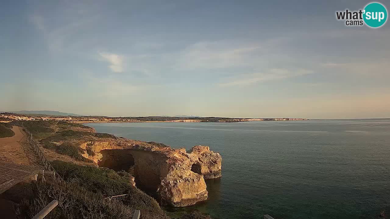 Live Webcam Putzu Idu Strand – Arco di S’Architteddu – Oristano livecam Sardinien – Italien