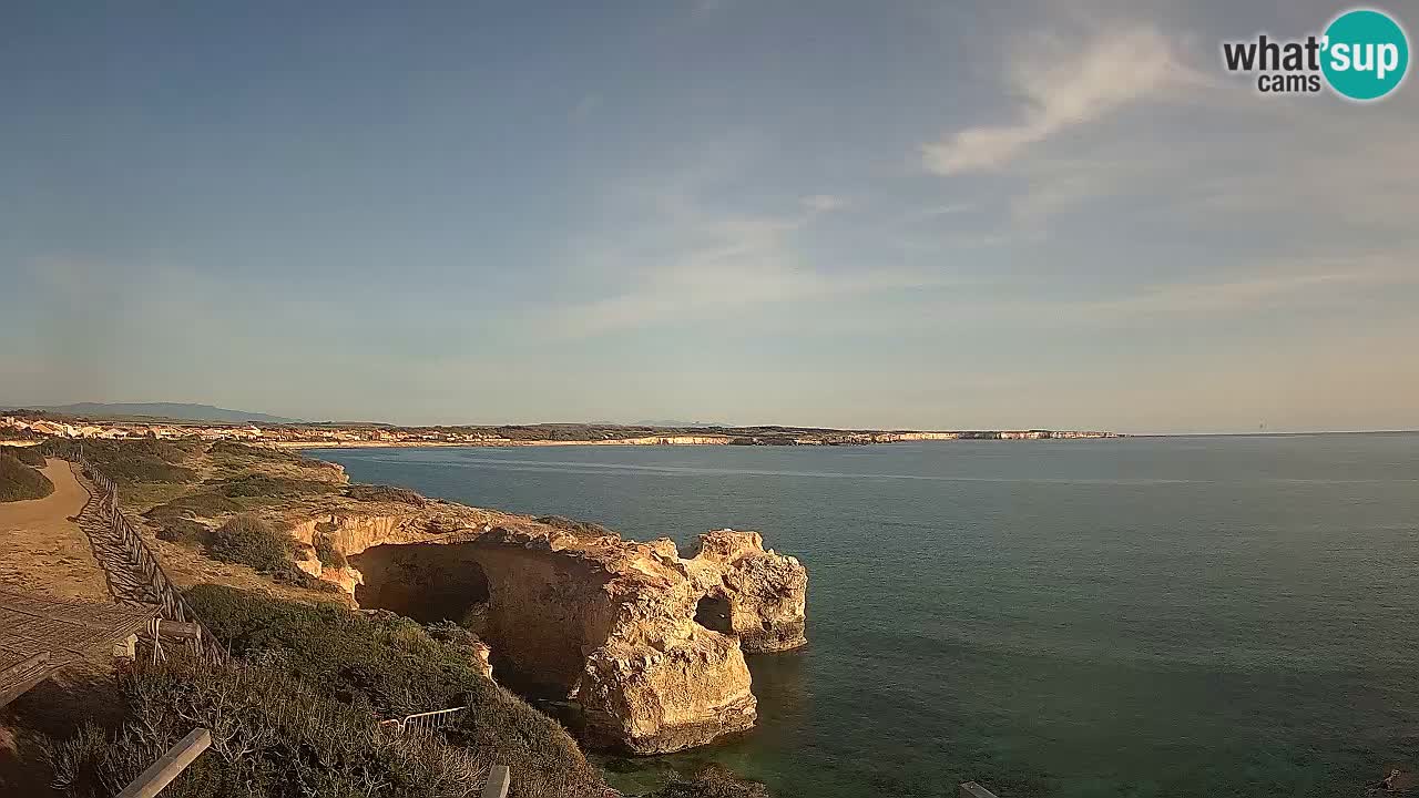 Live Webcam Putzu Idu beach – Arco di S’Architteddu – Oristano livecam Sardinia – Italy
