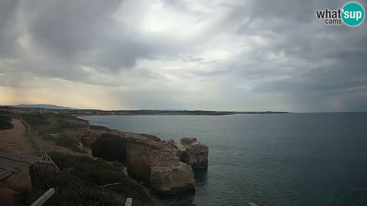 Live Webcam Putzu Idu beach – Arco di S’Architteddu – Oristano livecam Sardinia – Italy