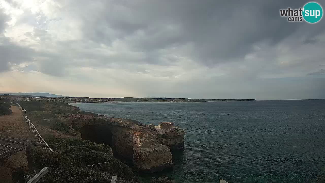 Live Webcam Putzu Idu beach – Arco di S’Architteddu – Oristano livecam Sardinia – Italy
