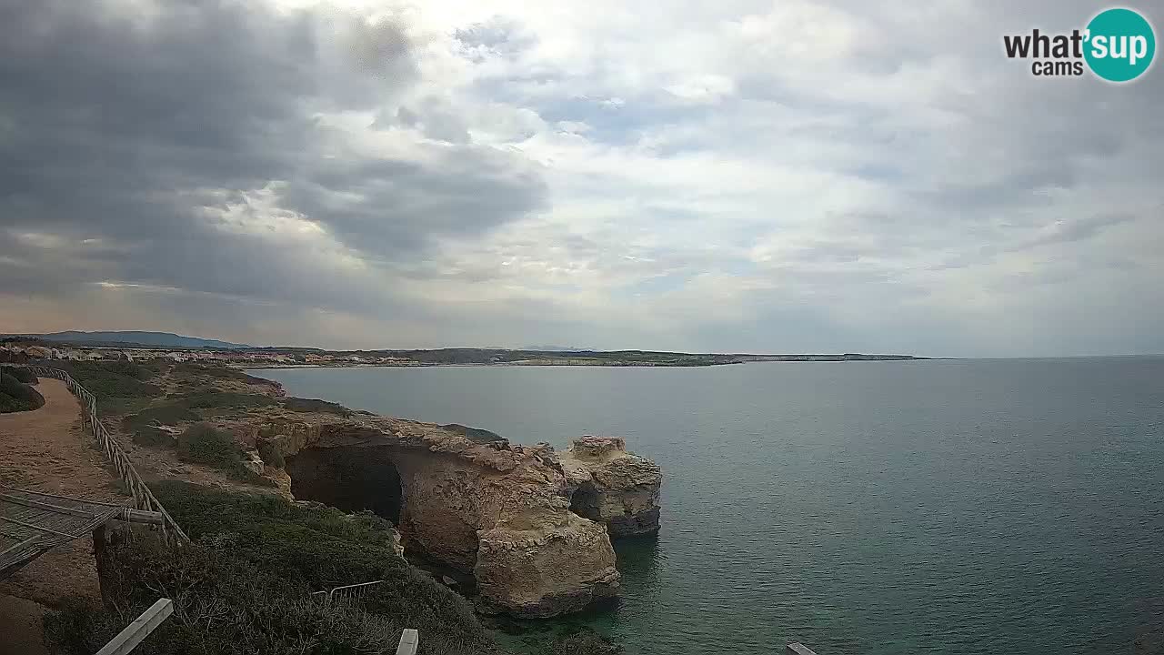 Live Webcam Putzu Idu beach – Arco di S’Architteddu – Oristano livecam Sardinia – Italy