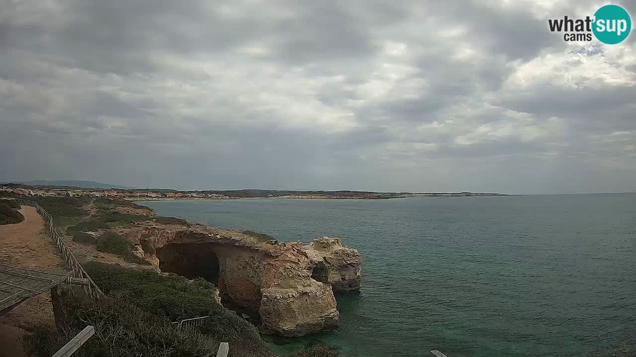 Live Webcam Putzu Idu beach – Arco di S’Architteddu – Oristano livecam Sardinia – Italy
