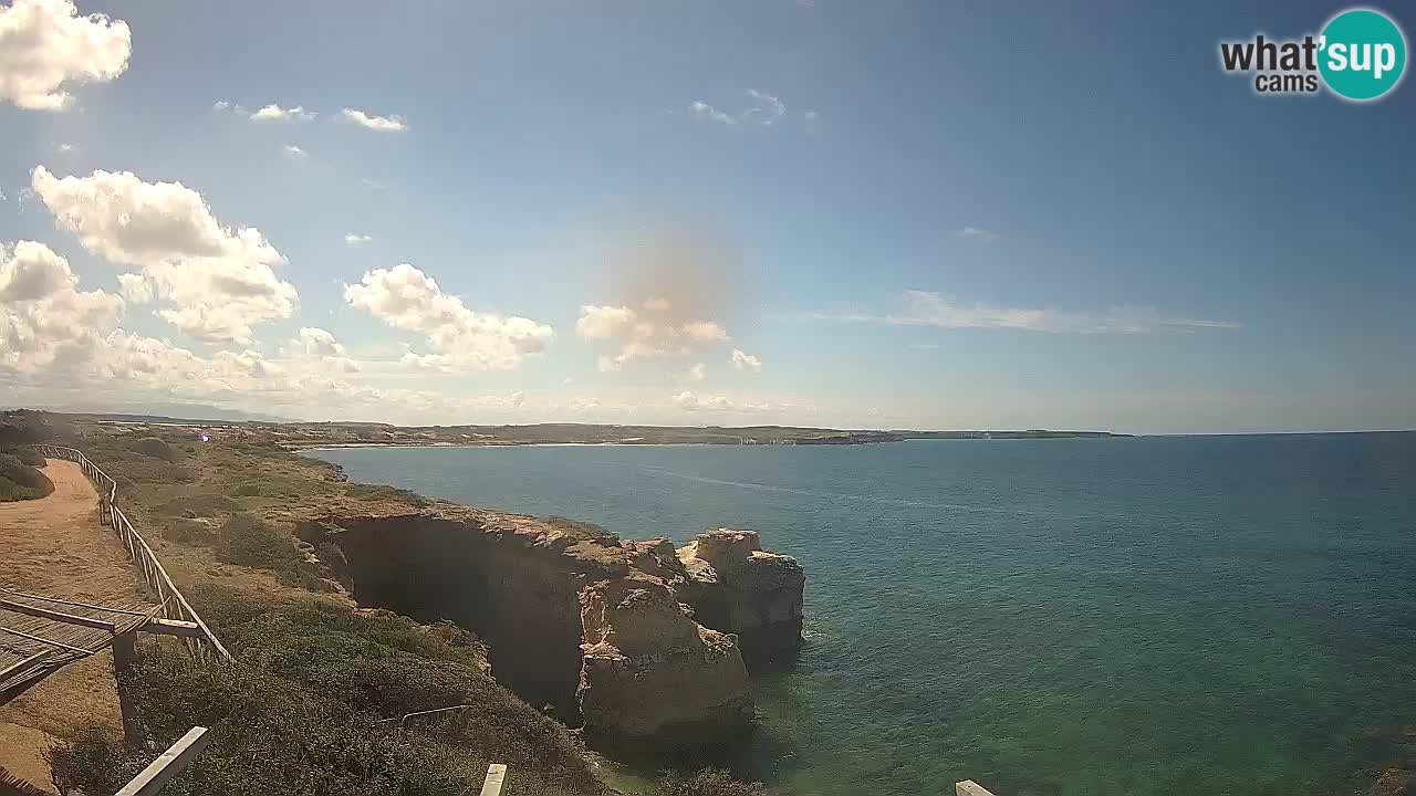 Live Webcam Putzu Idu beach – Arco di S’Architteddu – Oristano livecam Sardinia – Italy