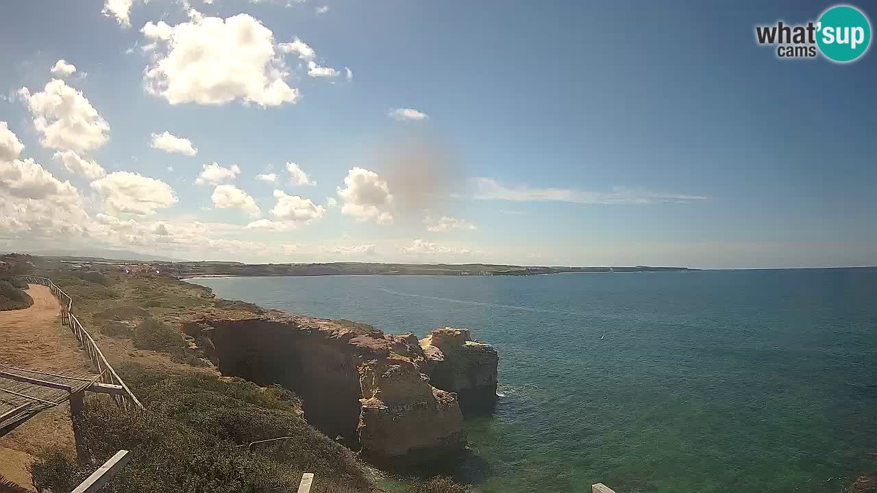 Live Webcam Putzu Idu beach – Arco di S’Architteddu – Oristano livecam Cerdeña – Italia