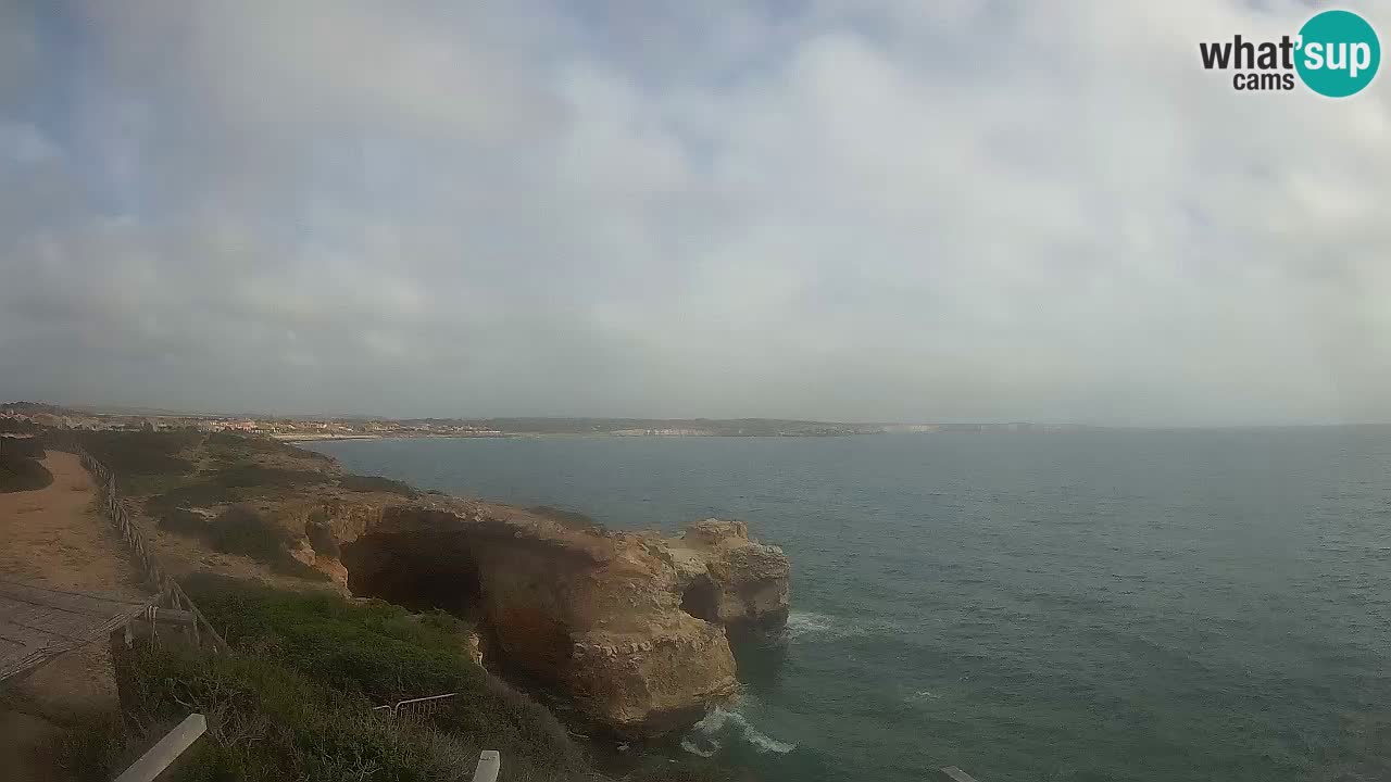 Spletna kamera v živo Plaža Putzu Idu – Arco di S’Architteddu – webcam Oristano Sardinija – Italija