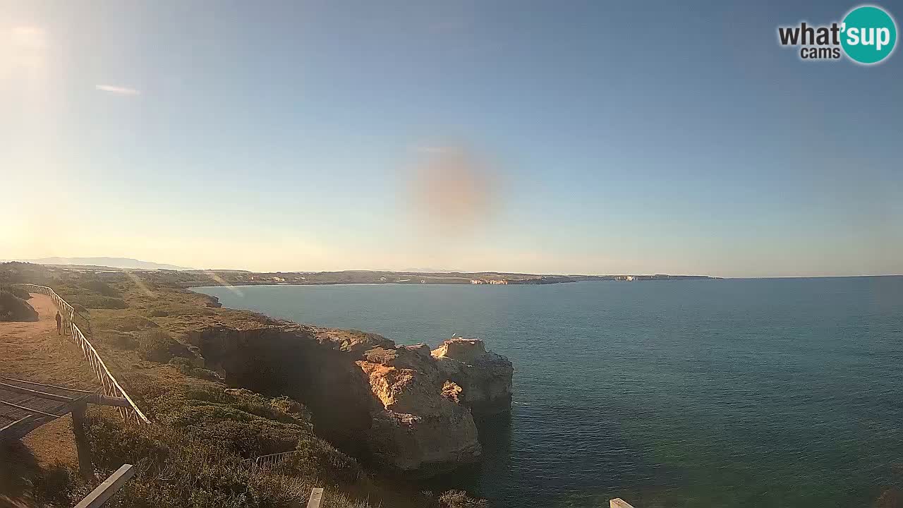 Live Webcam Putzu Idu beach – Arco di S’Architteddu – Oristano livecam Sardinia – Italy