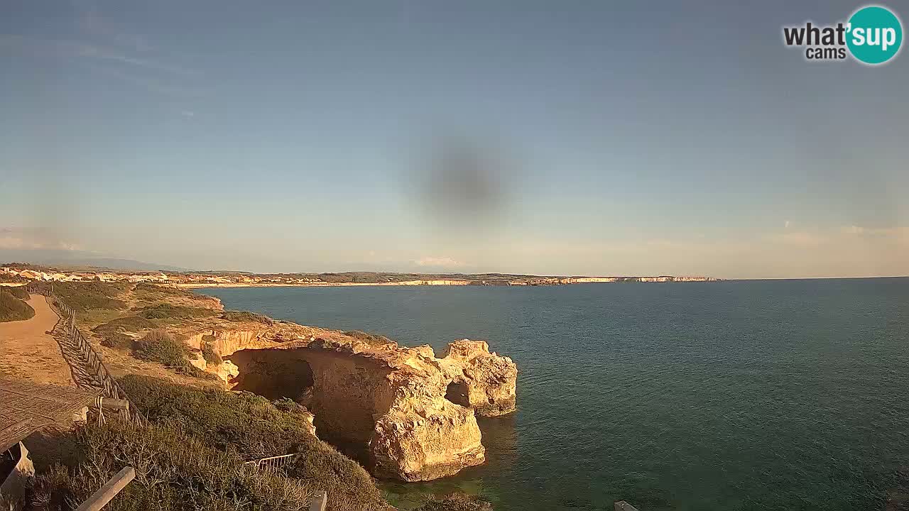 Live Webcam Putzu Idu beach – Arco di S’Architteddu – Oristano livecam Sardinia – Italy