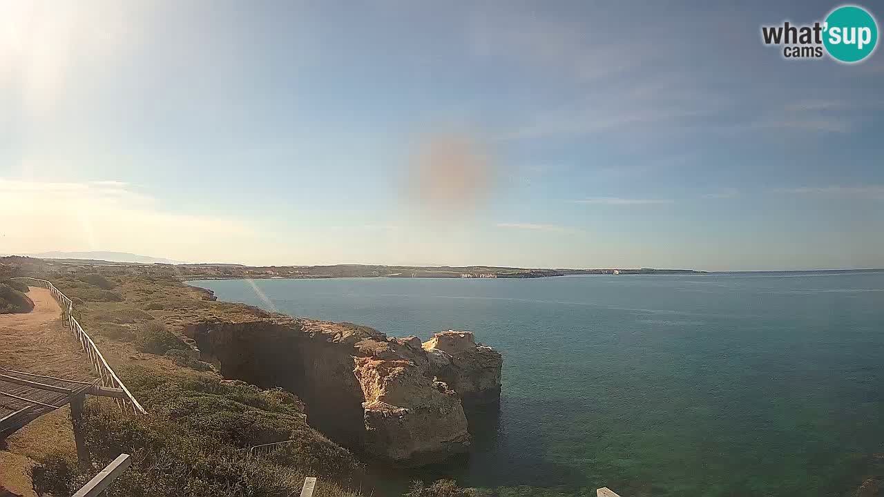 Live Webcam Putzu Idu beach – Arco di S’Architteddu – Oristano livecam Cerdeña – Italia