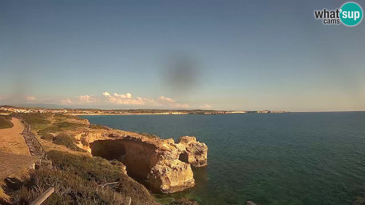 Live Webcam Putzu Idu beach – Arco di S’Architteddu – Oristano livecam Sardinia – Italy