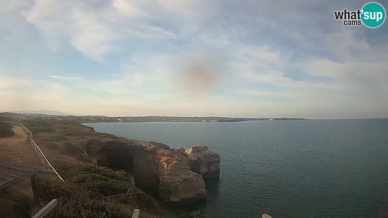 Live Webcam Putzu Idu beach – Arco di S’Architteddu – Oristano livecam Sardinia – Italy