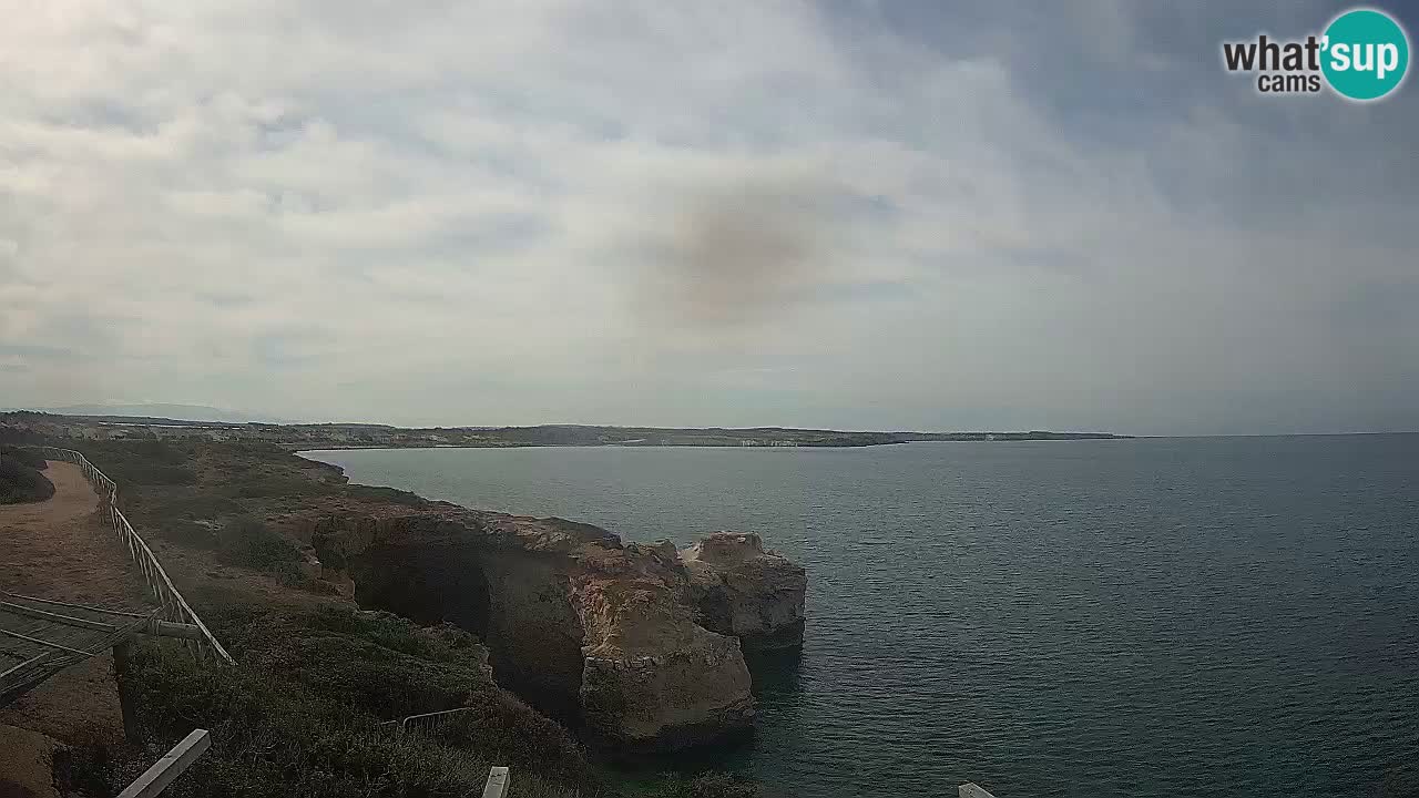 Live Webcam Putzu Idu beach – Arco di S’Architteddu – Oristano livecam Sardinia – Italy