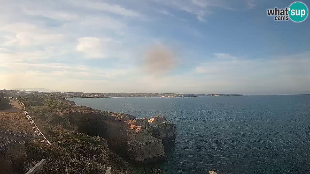 Live Webcam Putzu Idu beach – Arco di S’Architteddu – Oristano livecam Sardinia – Italy