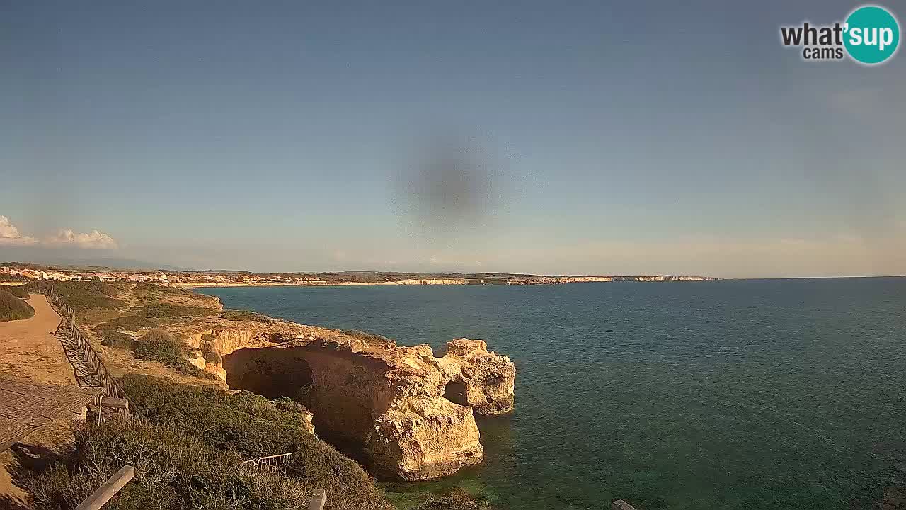 Live Webcam Putzu Idu beach – Arco di S’Architteddu – Oristano livecam Sardinia – Italy