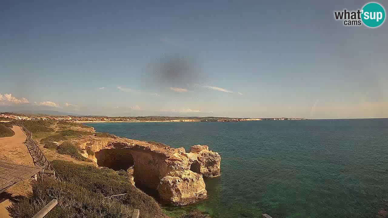 Live Webcam Putzu Idu beach – Arco di S’Architteddu – Oristano livecam Sardinia – Italy
