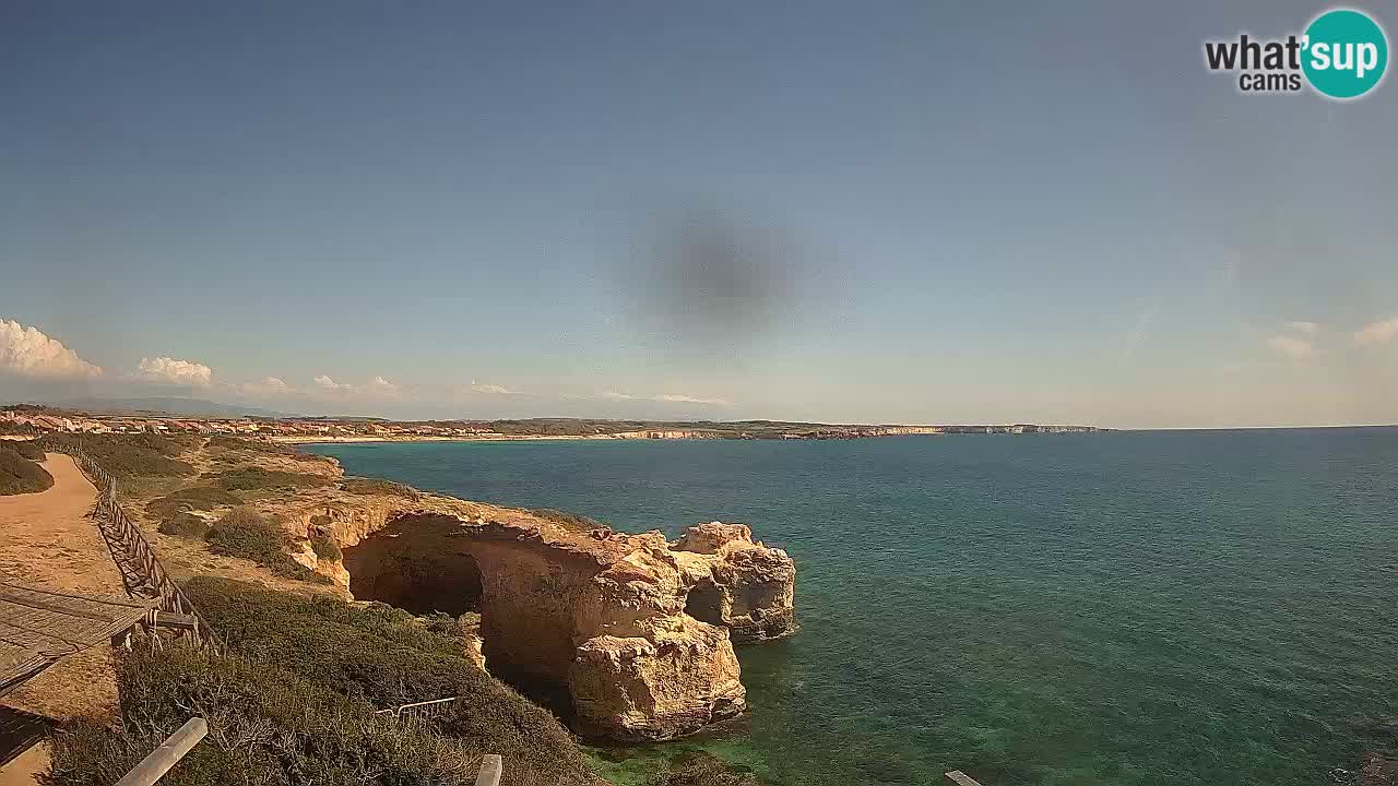 Live Webcam Putzu Idu beach – Arco di S’Architteddu – Oristano livecam Sardinia – Italy