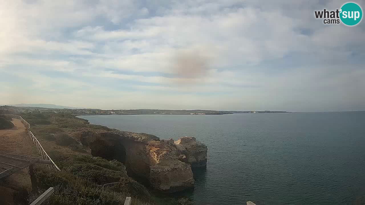 Live Webcam Putzu Idu beach – Arco di S’Architteddu – Oristano livecam Cerdeña – Italia