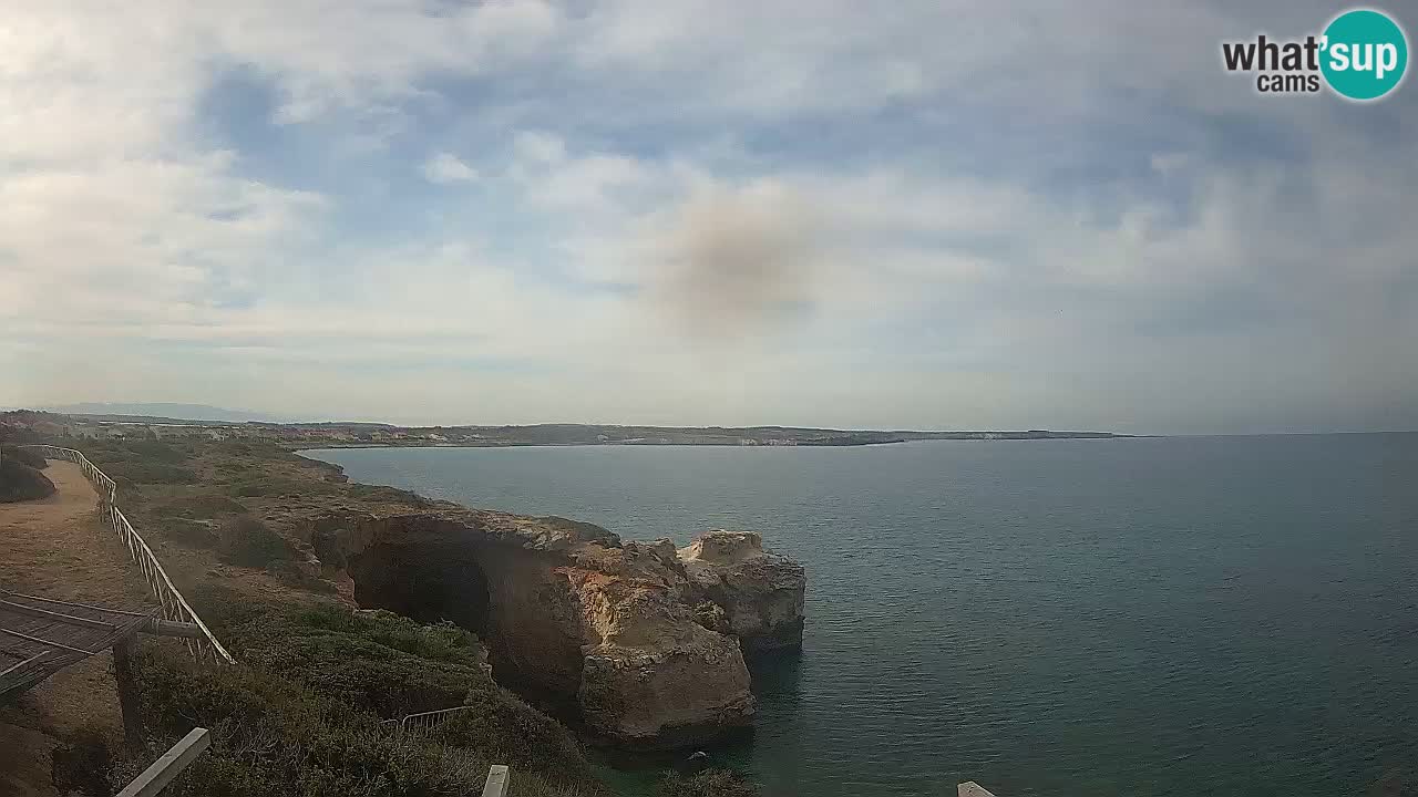 Live Webcam Putzu Idu beach – Arco di S’Architteddu – Oristano livecam Sardinia – Italy