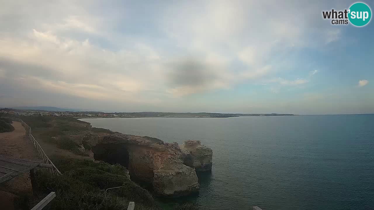 Live Webcam Putzu Idu Strand – Arco di S’Architteddu – Oristano livecam Sardinien – Italien