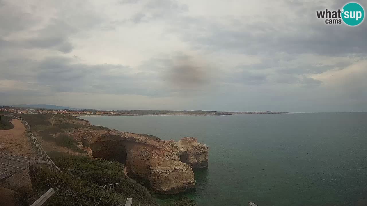 Live Webcam Putzu Idu beach – Arco di S’Architteddu – Oristano livecam Cerdeña – Italia