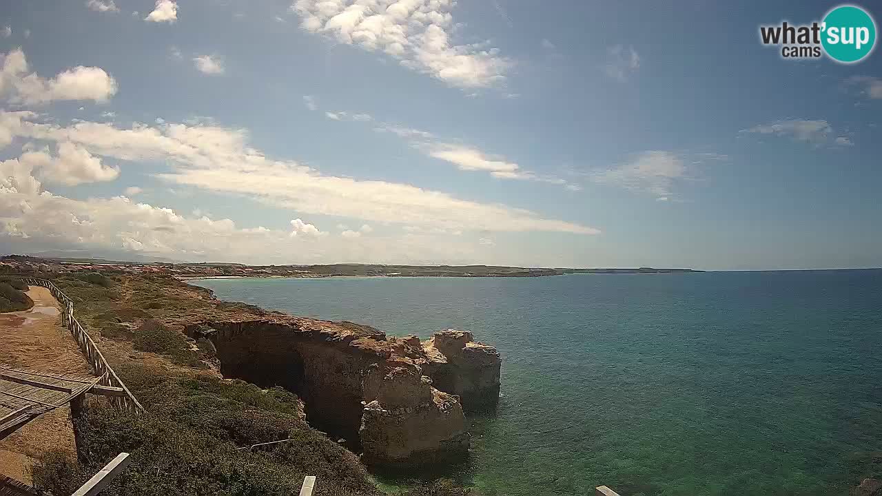 Live Webcam Putzu Idu beach – Arco di S’Architteddu – Oristano livecam Sardinia – Italy