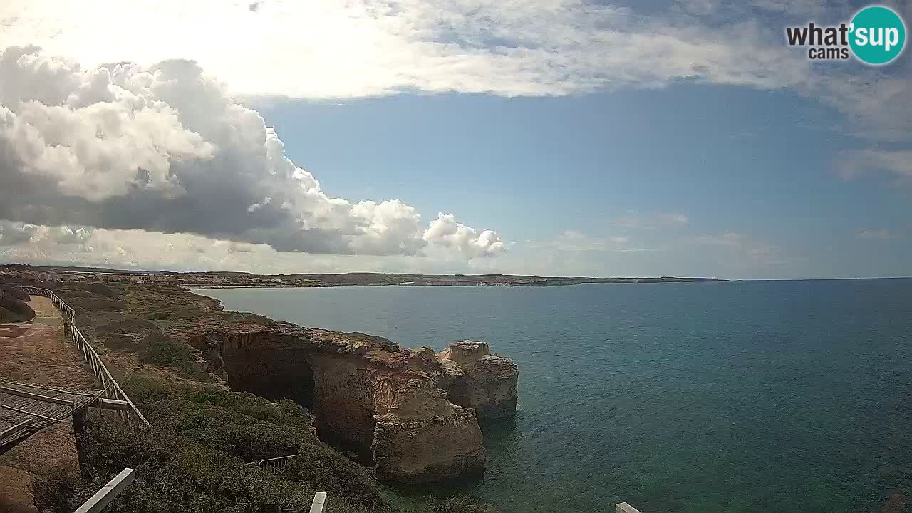 Live Webcam Putzu Idu Strand – Arco di S’Architteddu – Oristano livecam Sardinien – Italien