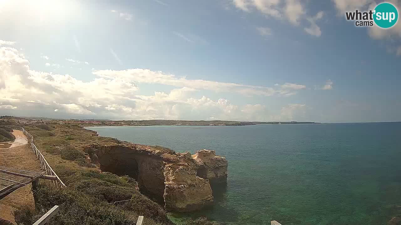 Live Webcam Putzu Idu Strand – Arco di S’Architteddu – Oristano livecam Sardinien – Italien