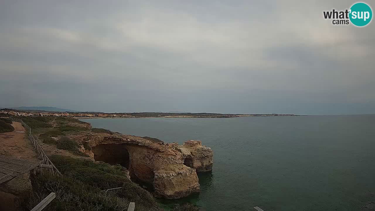 Live Webcam Putzu Idu Strand – Arco di S’Architteddu – Oristano livecam Sardinien – Italien