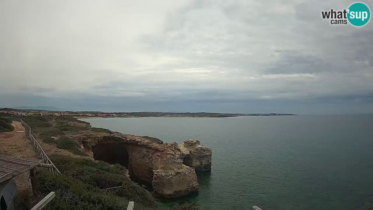 Live Webcam Putzu Idu beach – Arco di S’Architteddu – Oristano livecam Sardinia – Italy