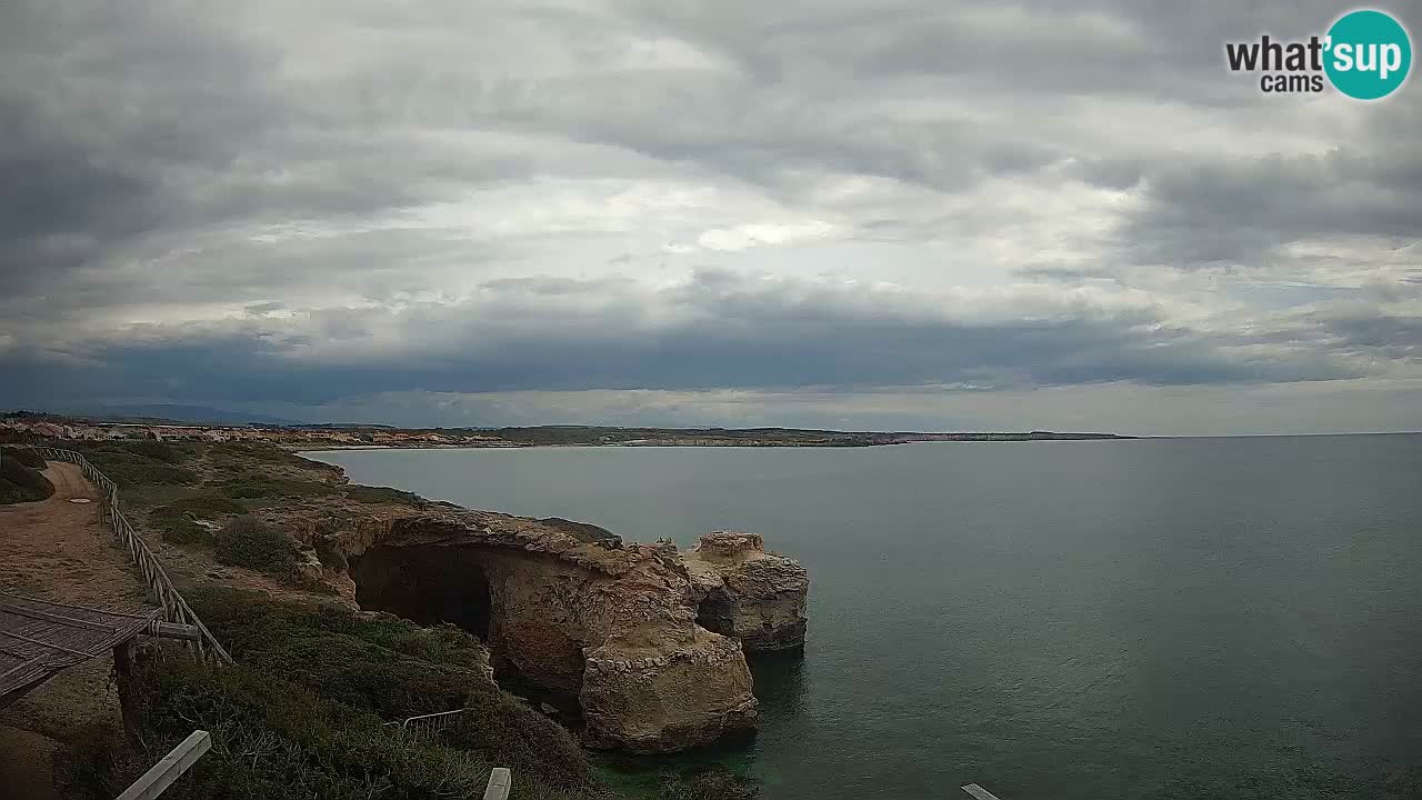 Live Webcam Putzu Idu Strand – Arco di S’Architteddu – Oristano livecam Sardinien – Italien