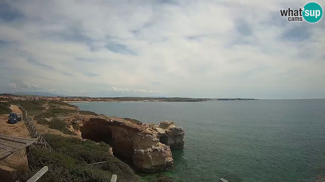 Live Webcam Putzu Idu beach – Arco di S’Architteddu – Oristano livecam Sardinia – Italy