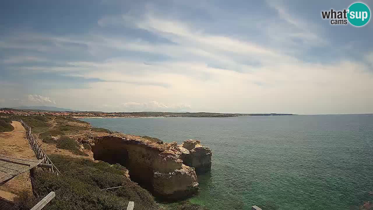 Live Webcam Putzu Idu Strand – Arco di S’Architteddu – Oristano livecam Sardinien – Italien