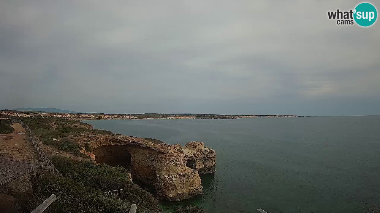 Live Webcam Putzu Idu beach – Arco di S’Architteddu – Oristano livecam Sardinia – Italy