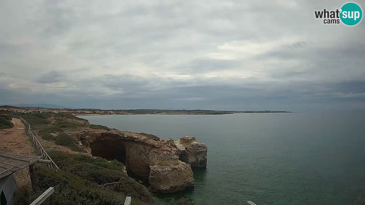 Live Webcam Putzu Idu beach – Arco di S’Architteddu – Oristano livecam Cerdeña – Italia