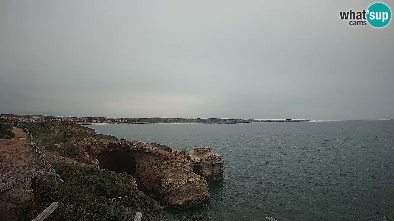 Live Webcam Putzu Idu beach – Arco di S’Architteddu – Oristano livecam Sardinia – Italy