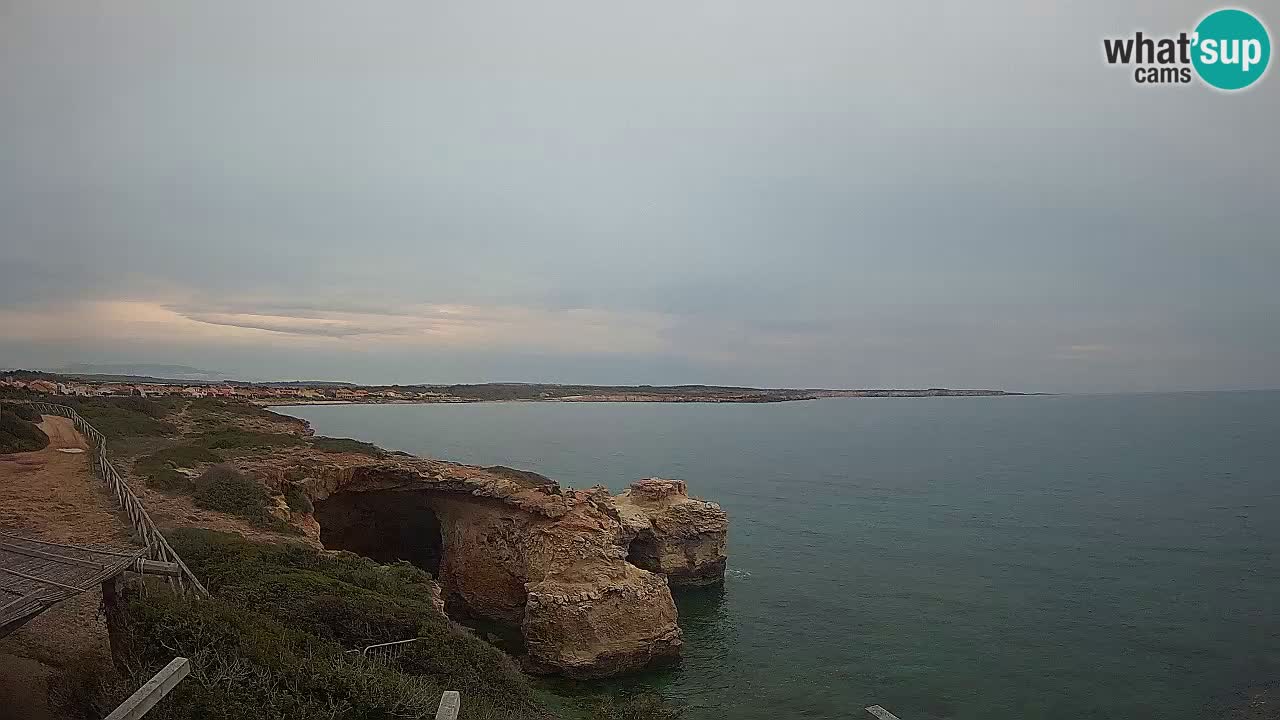 Live Webcam Putzu Idu beach – Arco di S’Architteddu – Oristano livecam Sardinia – Italy