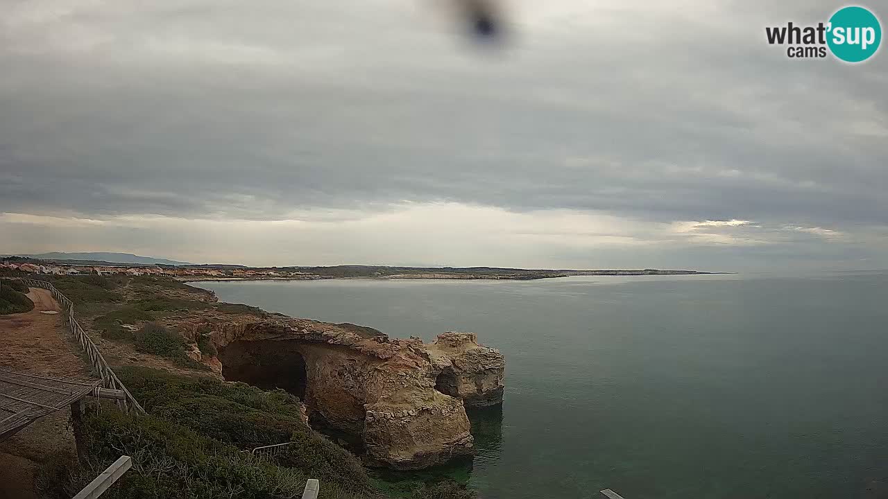 Live Webcam Putzu Idu beach – Arco di S’Architteddu – Oristano livecam Sardinia – Italy