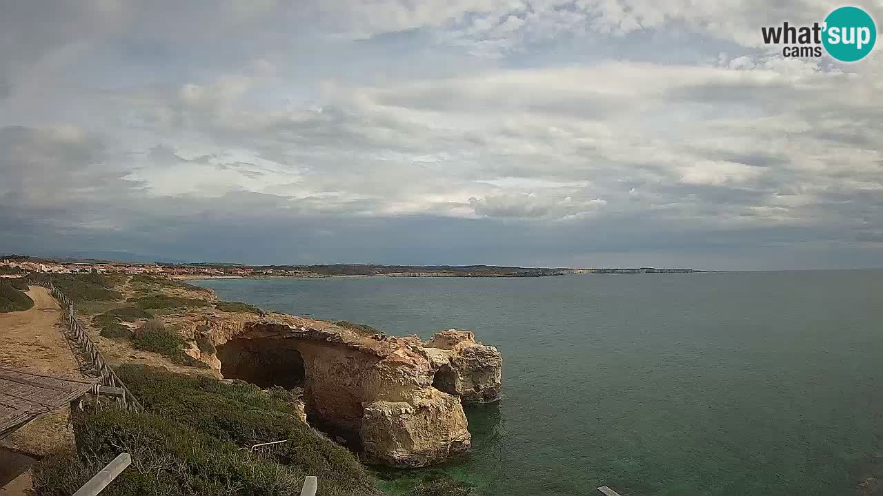 Live Webcam Putzu Idu beach – Arco di S’Architteddu – Oristano livecam Sardinia – Italy