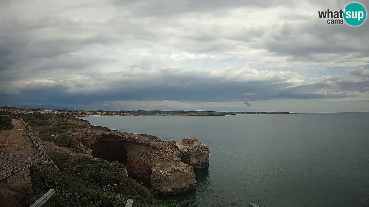 Live Webcam Putzu Idu beach – Arco di S’Architteddu – Oristano livecam Sardinia – Italy