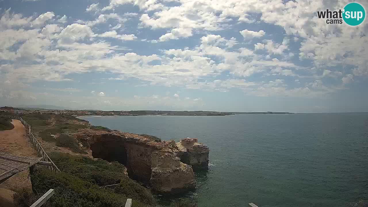 Live Webcam Putzu Idu beach – Arco di S’Architteddu – Oristano livecam Sardinia – Italy