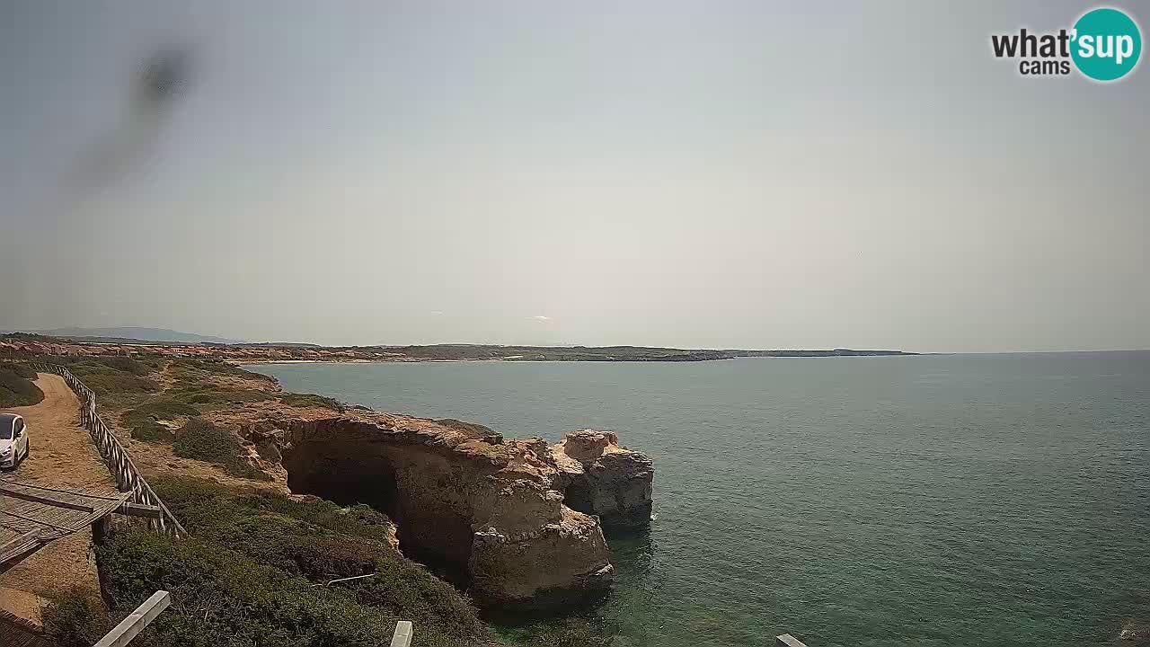 Live Webcam Putzu Idu beach – Arco di S’Architteddu – Oristano livecam Sardinia – Italy