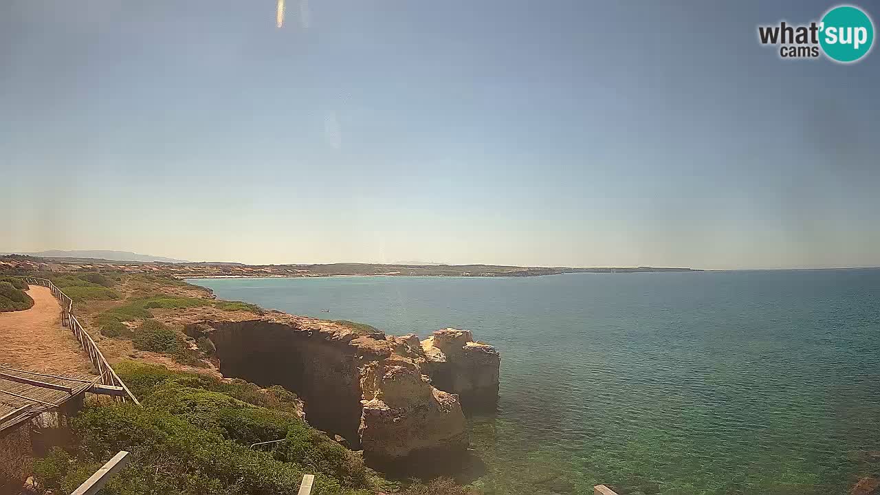 Live Webcam Putzu Idu beach – Arco di S’Architteddu – Oristano livecam Sardinia – Italy